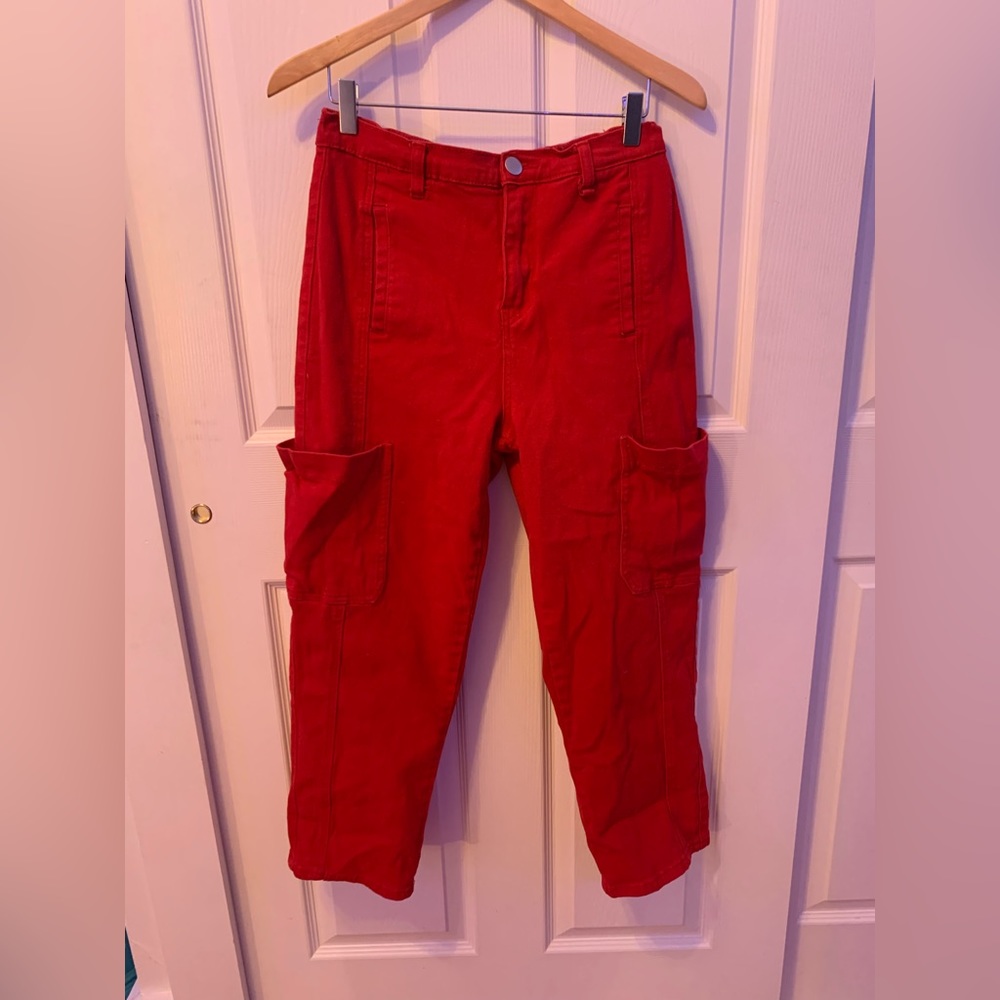 Red Cargo Pants